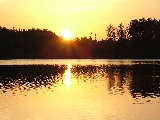 alba sul lago