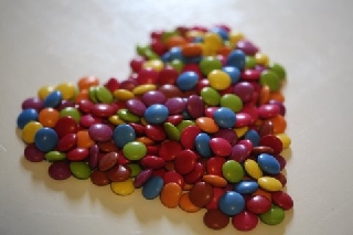 cuore dolcissimo con smarties