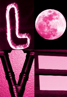 scritta love fucsia