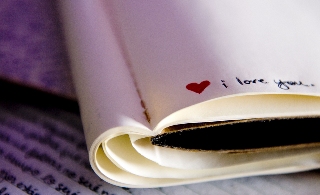 ti amo come nota di un quaderno