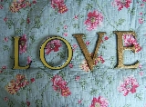 love su coperta tra fiori